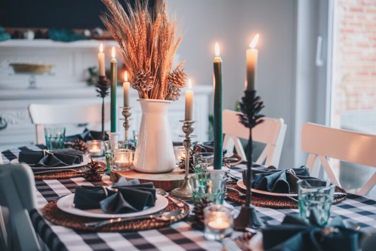 Photo Candlelit dinner